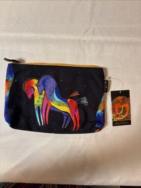 Laurel Burch Horse Print Zip Pouch - Multicolor